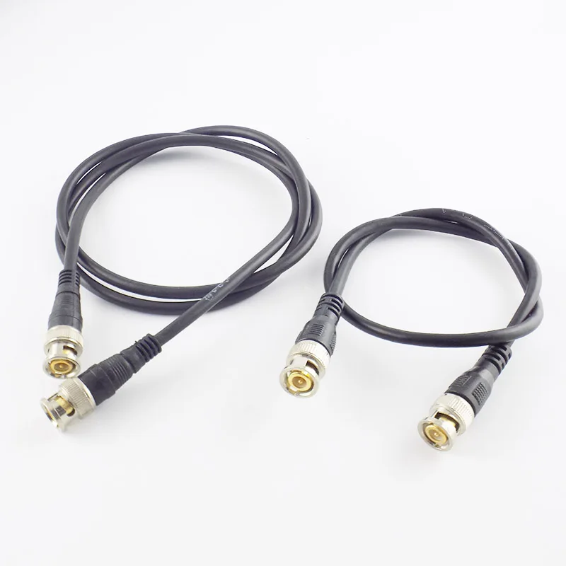 Cable BNC macho a BNC macho de 0,5 M/1M/2M/3M para adaptador BNC, Cable adaptador de conector de extensión para el hogar para cámara CCTV