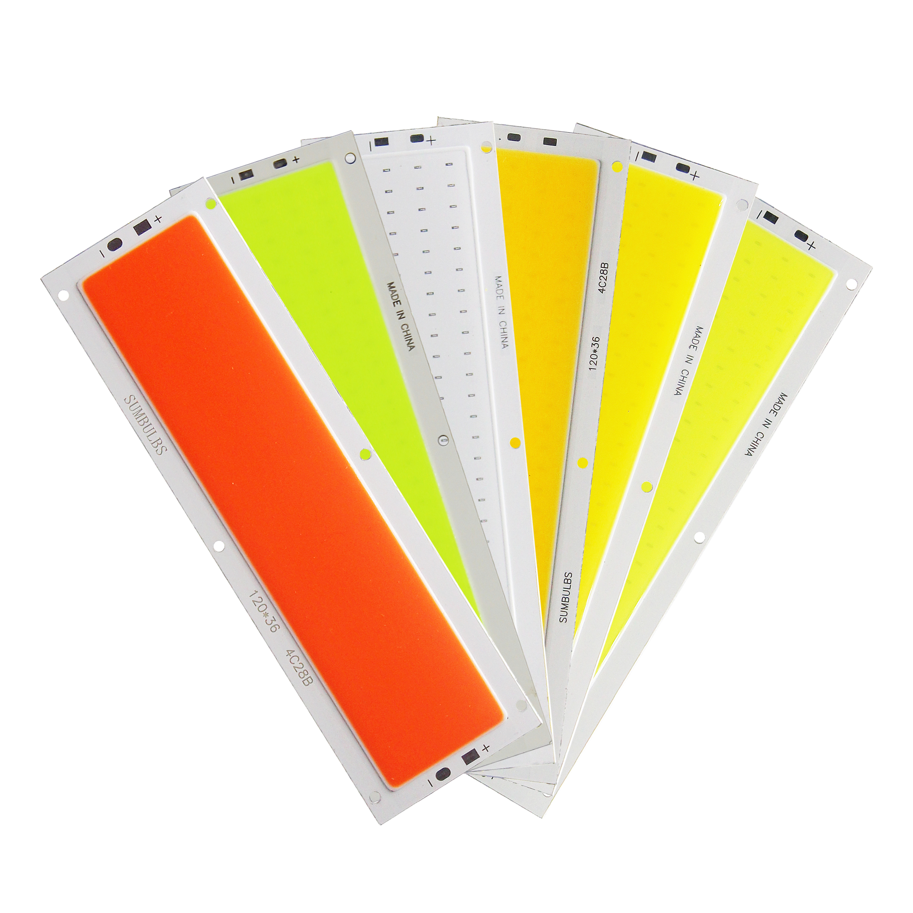 SUMBULBS 16W 1600LM COB LED Strip 120x36mm DC 12V Input DIY for Car Lights Work Lamps Home Bulbs Bar COB Chips