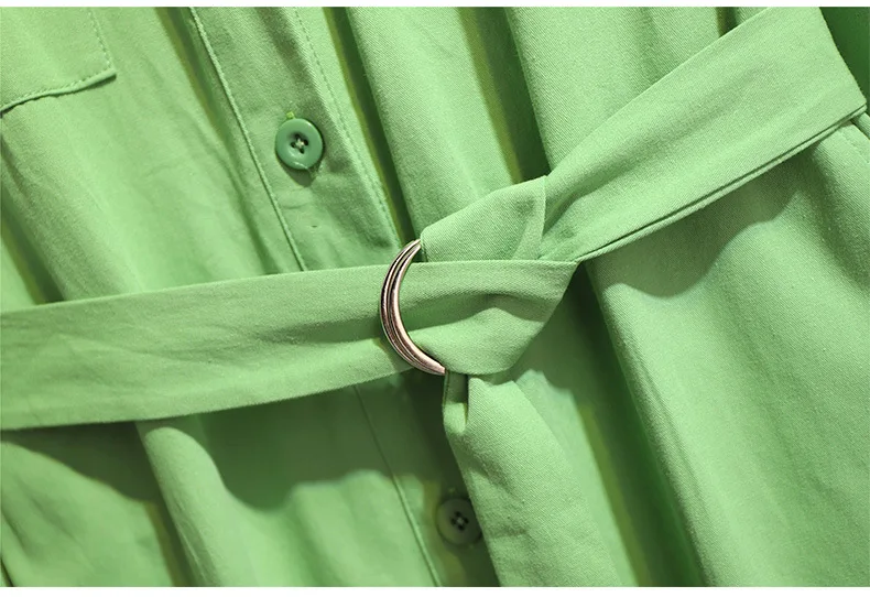 Combinaisons grande taille pour femmes, grandes manches longues, combinaison décontractée ample, ceinture, noir, vert, 3XL, 4XL, 5XL, 6XL, 7XL, printemps, automne, 2020