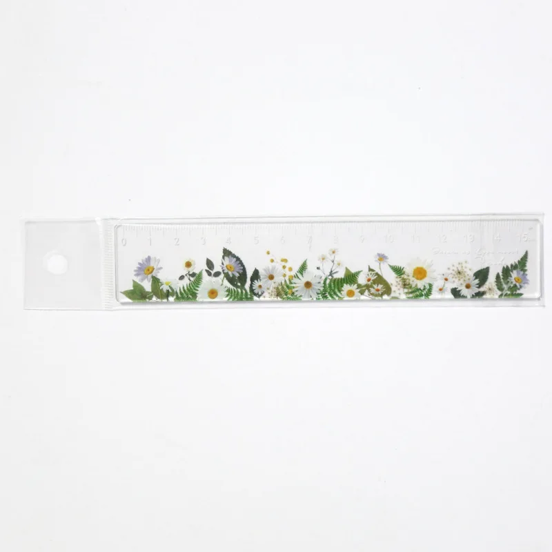 15Cm Cúc Hoa Hồng Thước Sinh Viên Hoa Cai Trị Đa Năng DIY Dụng Cụ Vẽ Đo Dụng Cụ Học Văn Phòng Vẽ Cung Cấp