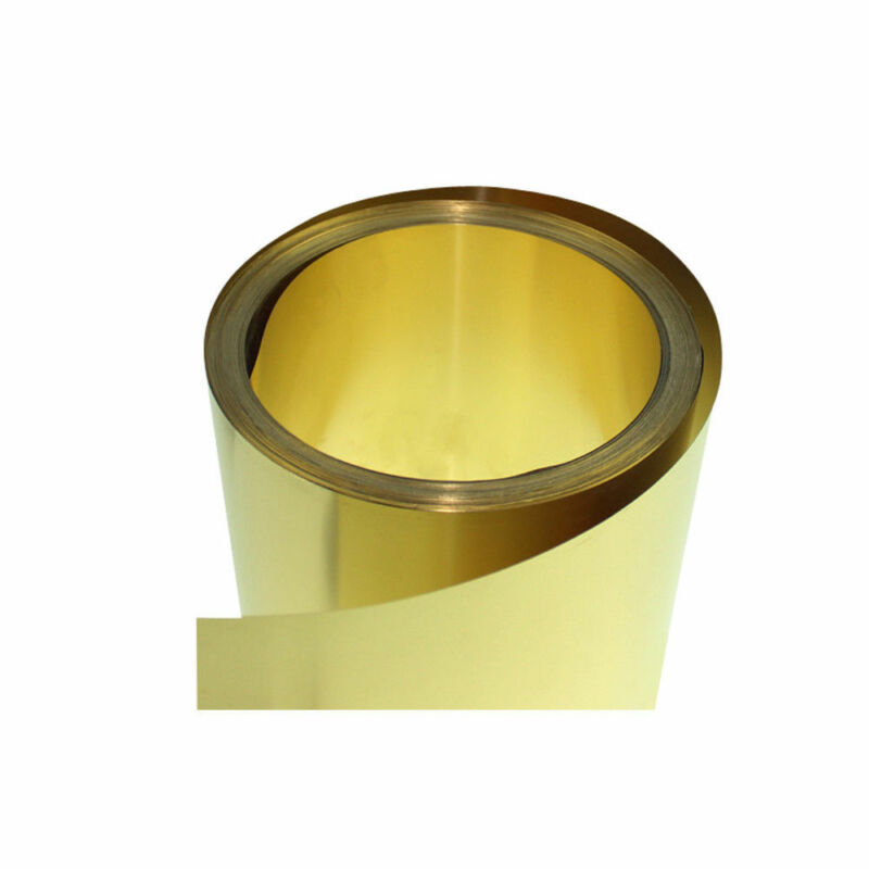 Brass Sheet Brass Flat Thick 0.01-0.3mm Width 10-200 mm Brass Metal Thin Sheet Foil Plate Length 100mm~1000mm