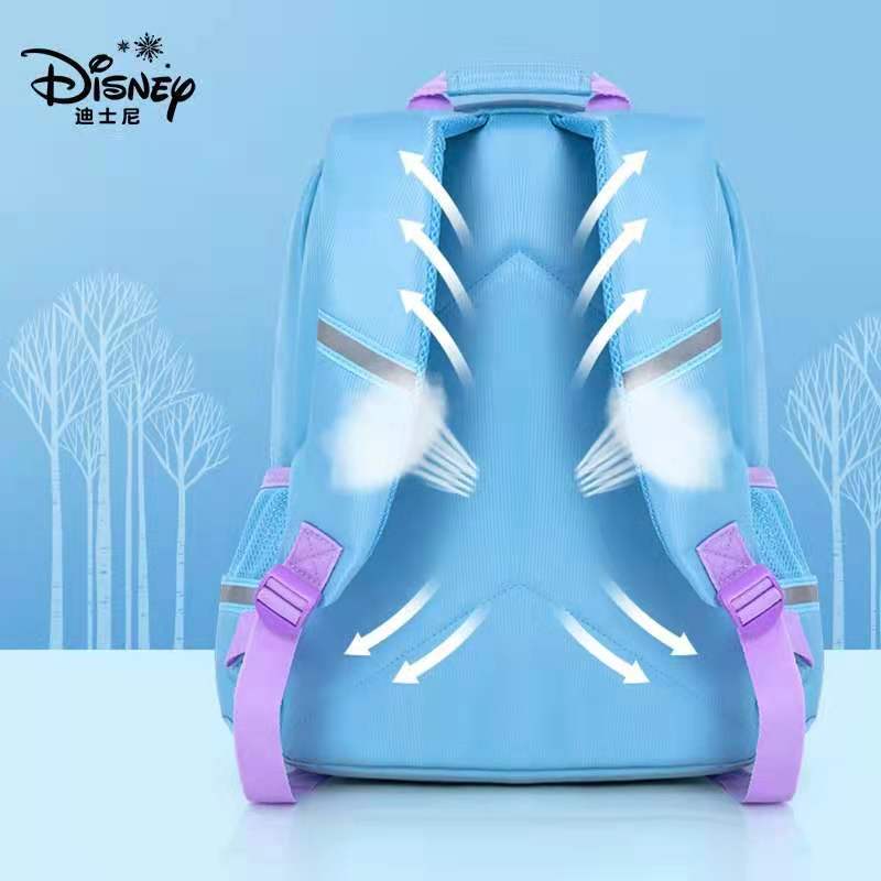Mochila escolar de Frozen de Disney para niñas, Mochila ortopédica de hombro para estudiantes de primaria, Elsa, Anna, gran capacidad, regalos de cumpleaños