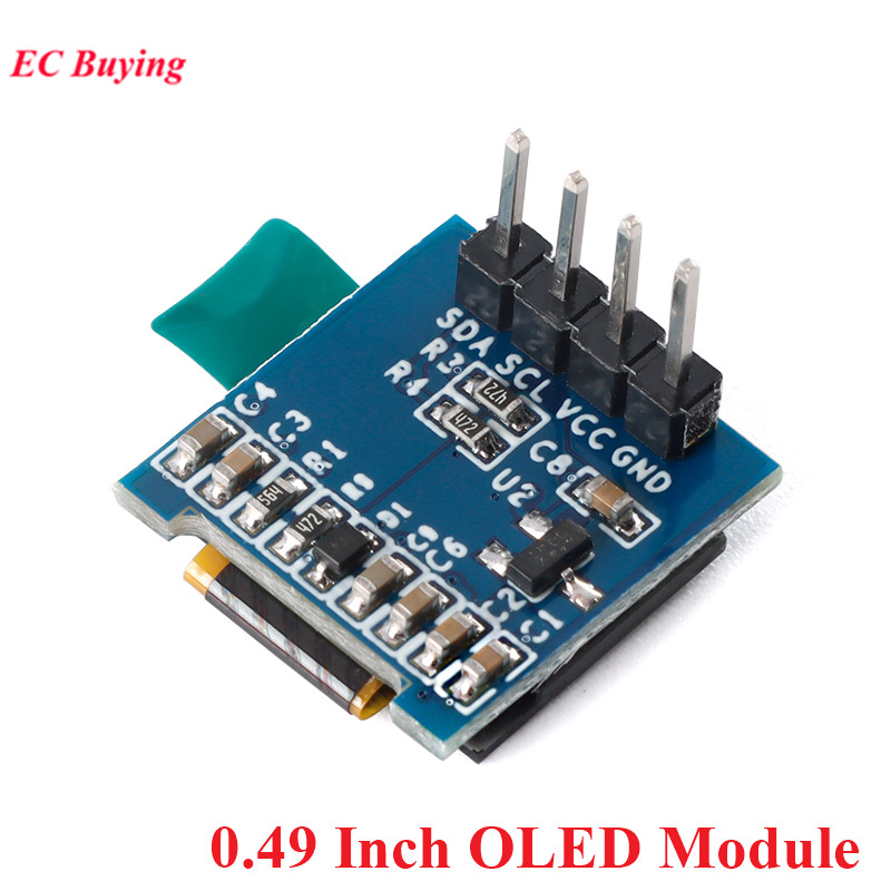 0.49 Polegada módulo lcd de exibição oled branco 0.49 "tela 64x32 i2c interface iic ssd1306 driver para arduino avr stm32