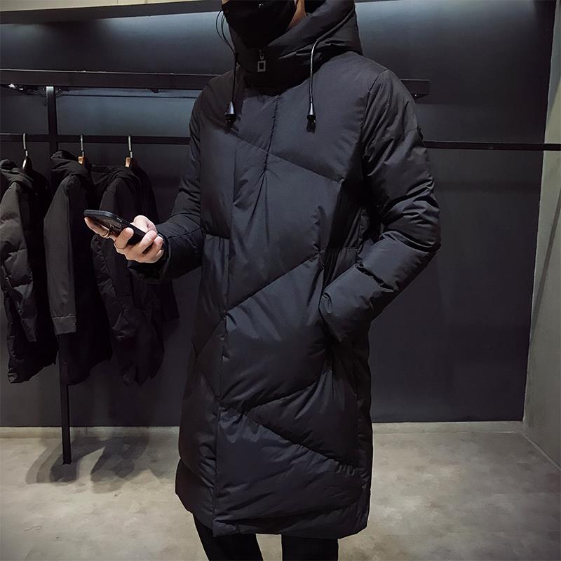 Mode Winter Jacke Männer marke kleidung 2024 Neue Parka Männer Dicke Warme Lange Mäntel Männer Hohe qualität Mit Kapuze jacke schwarz 5XL