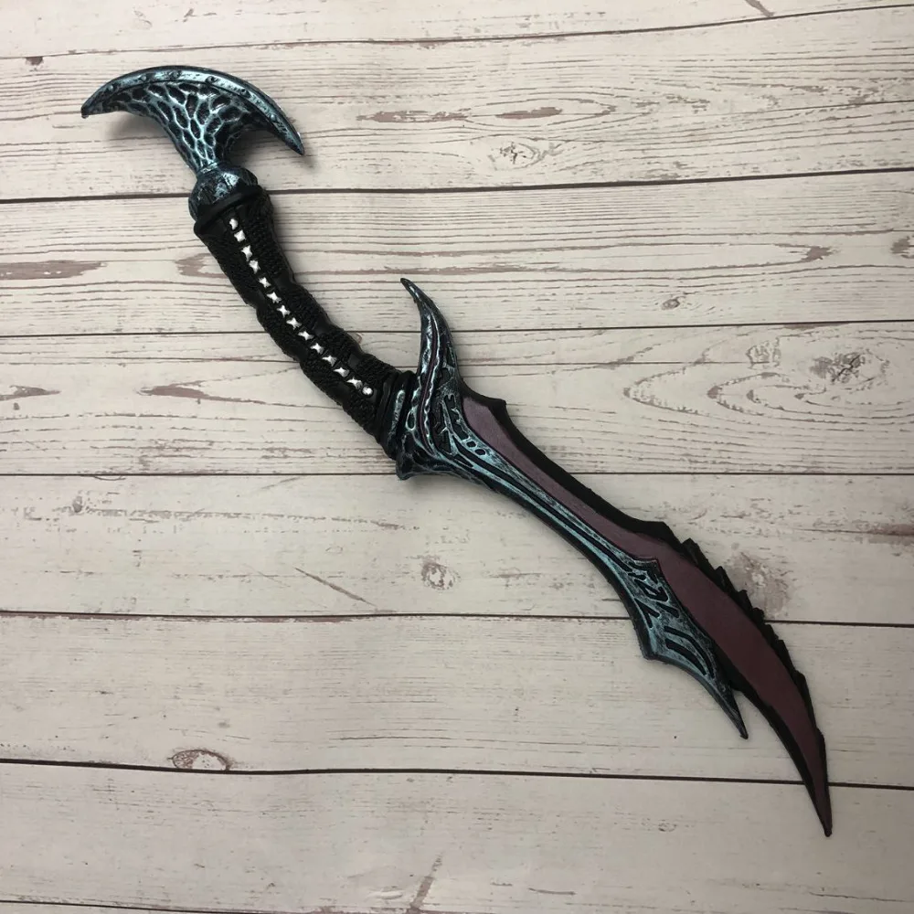 Vyse Scythe 50 ซม.Wow Anti Wizard Elf 1: 1 อาวุธคอสเพลย์เกมบทบาทเล่น PU รูปปืน Prop ฮาโลวีนของขวัญ