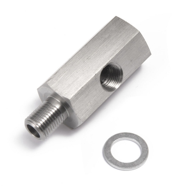 Боковые отверстия из нержавеющей стали 1/8 "NPT, гнездо M12 M10 M14 1/8NPT 1/4NPT, разъем датчика давления масла, адаптер для калибра линии подачи