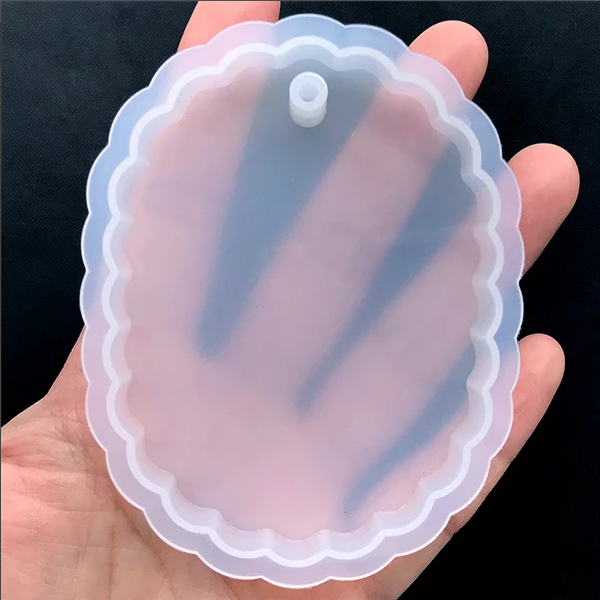 Lớn Cạp Thẻ Khuôn Silicon Chữ Nhật Lớn Thẻ Khuôn Với Viền Trang Trí Ép Hoa Trang Sức Tiếp Liệu Nhựa Hàng Thủ Công