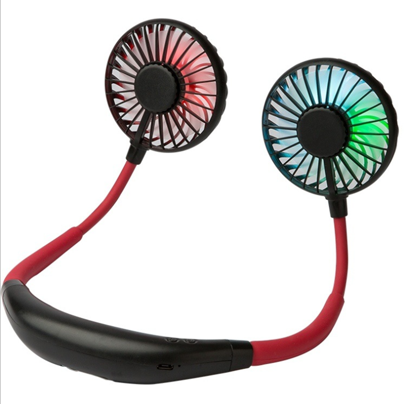 USB-вентилятор с диффузором для ароматерапии Портативный электрический вентилятор Мини-вентилятор охлаждения Перезаряжаемый подвесной вентилятор с подсветкой