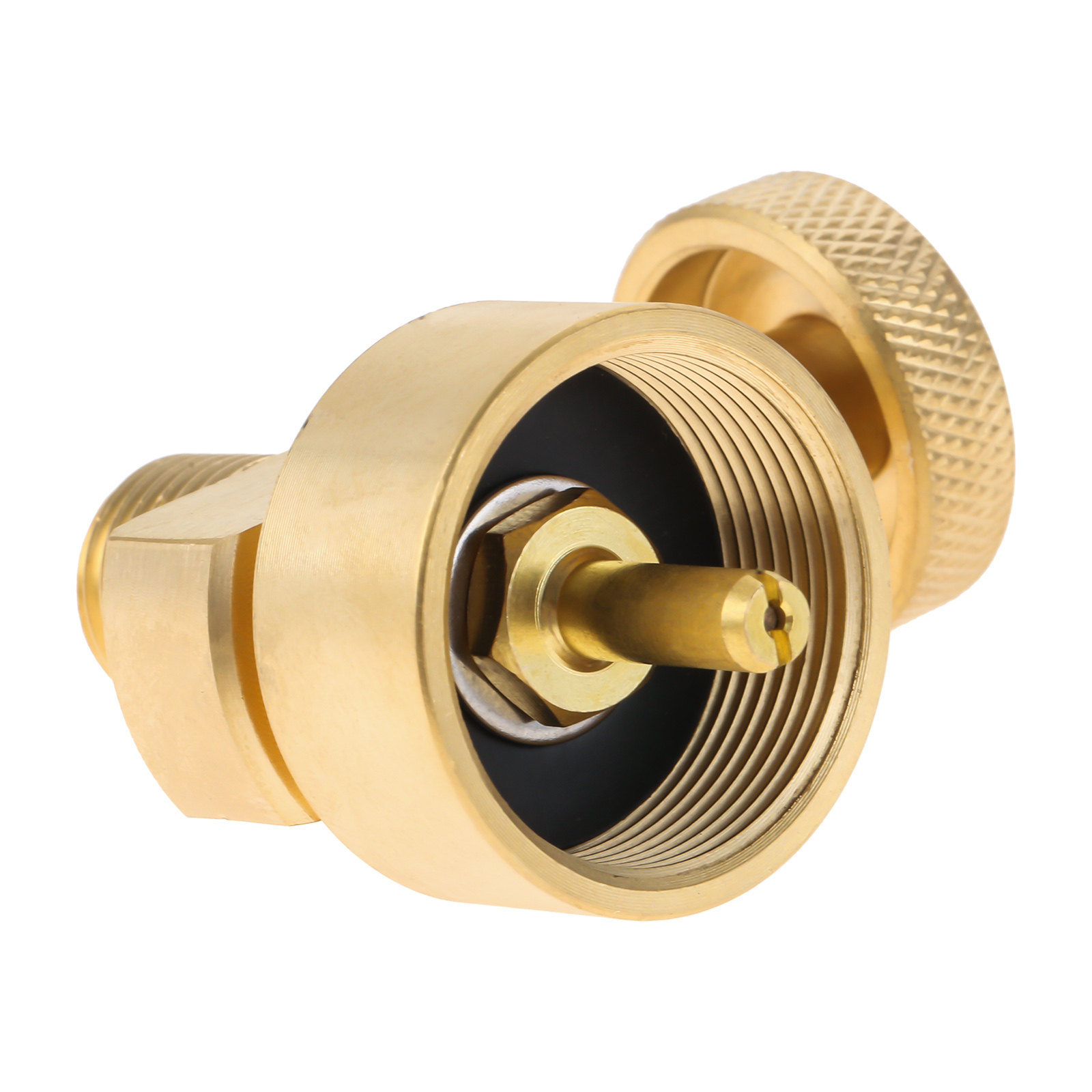Adaptador do reenchimento da garrafa de gás do cilindro da eliminação do tanque do propano 1lb com/1/4 "npt macho x 1"-20 cilindro do descartável fêmea para a grade do fogão