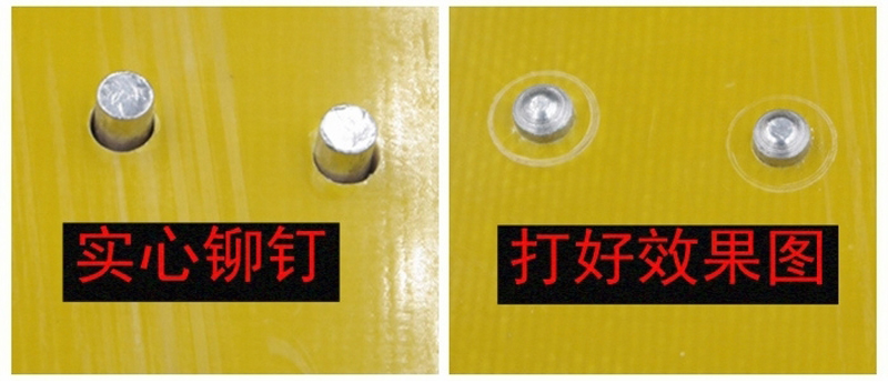 Pistola pneumática de rebite de alumínio sólido, sinais de publicidade de estrada, martelo de rebite m3 a m8, rebites ocos e sólidos