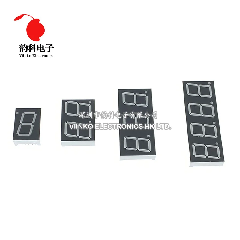 1pc 0.56 polegada display led 7 segmento 1 bit/2 bit/3 bit/4 bit tubo dígito vermelho cátodo comum/ânodo digital 0.56 polegada led 7 segmento