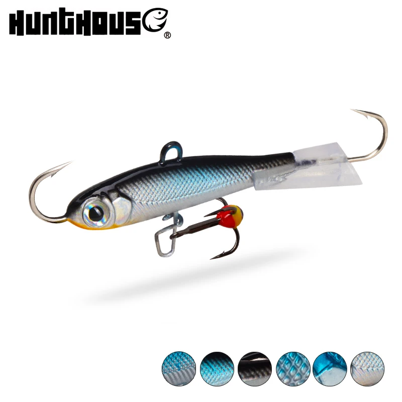 Hunthouse-señuelo de pesca en hielo para invierno, 10g/19g/32g, balanceador de Jigging que se hunde, Vib Bass, Lucio, carpa, perca, aparejos de pesca, cebo duro