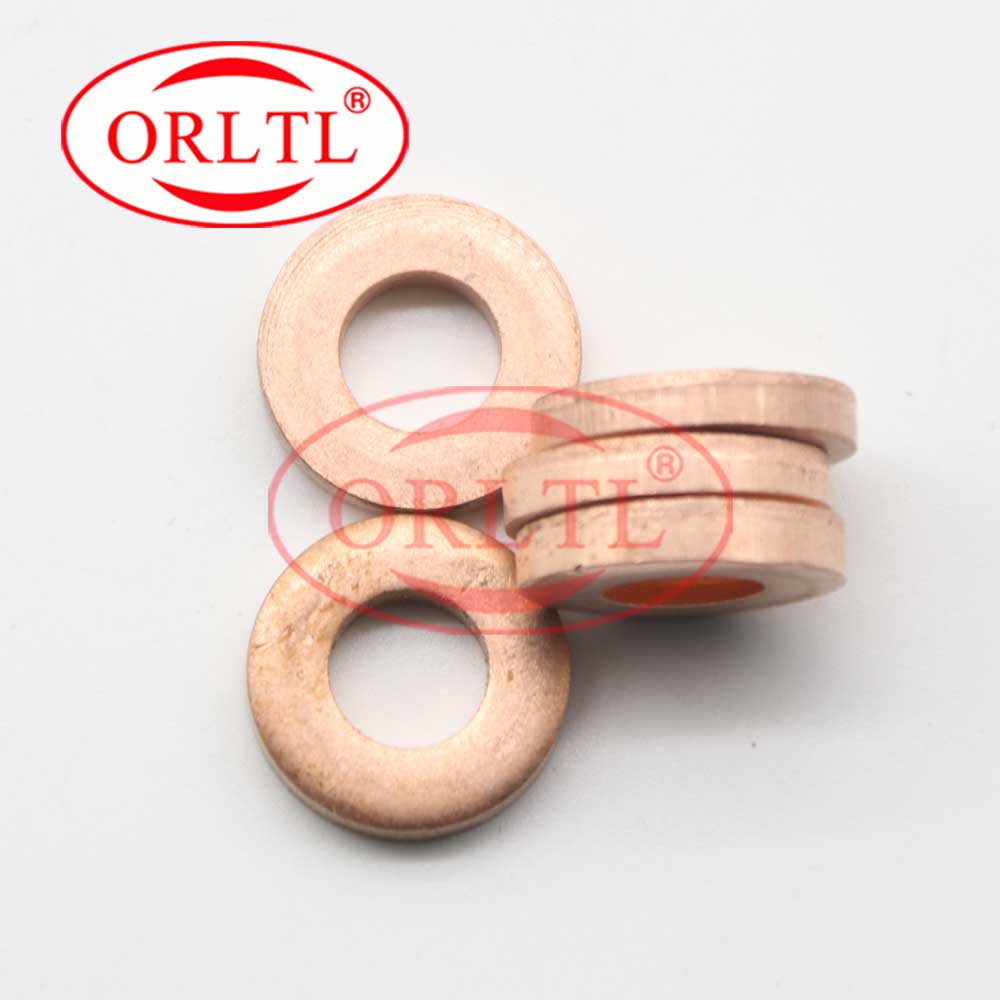 4 Uds 9001-850C 7,1*15*3 3mm cuñas de arandela de inyector juntas de anillos de cobre 9001 850C 9001850 Espesor C para Delphi