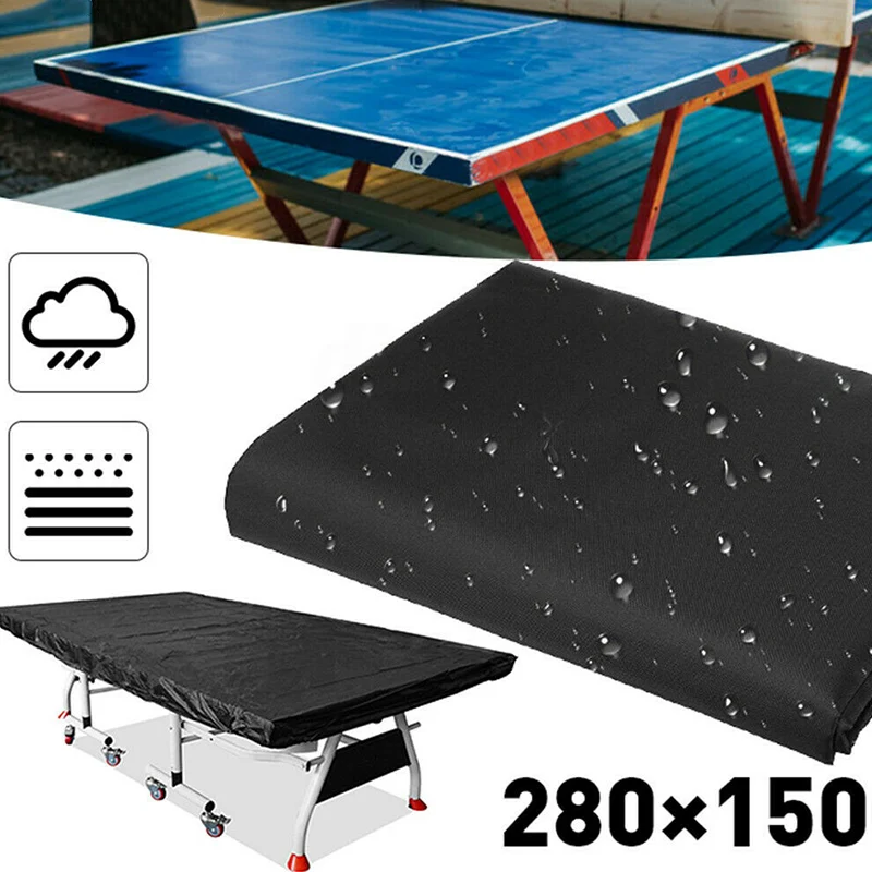 Capa de mesa de pingue-pongue de tênis 280x150cm protetor à prova d'água à prova de poeira para ambientes internos e externos sal99