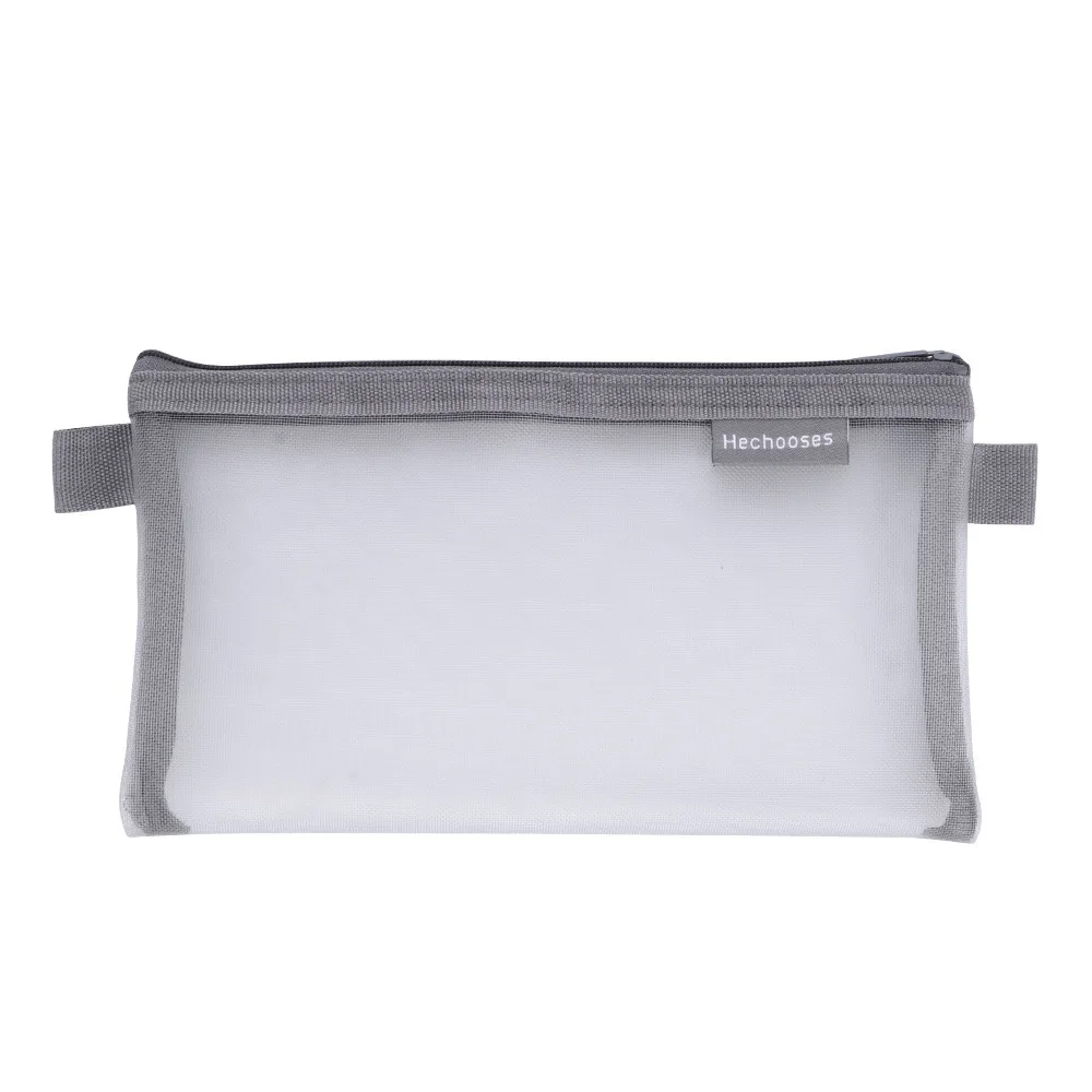 Ellen Brook 1 Cái Sáng Tạo Lưới Trong Suốt Dễ Thương Vuông/Hình Bầu Dục Di Động Bút Bút Chì Túi Túi Trường Văn Phòng Cung Cấp Văn Phòng Phẩm ốp Lưng