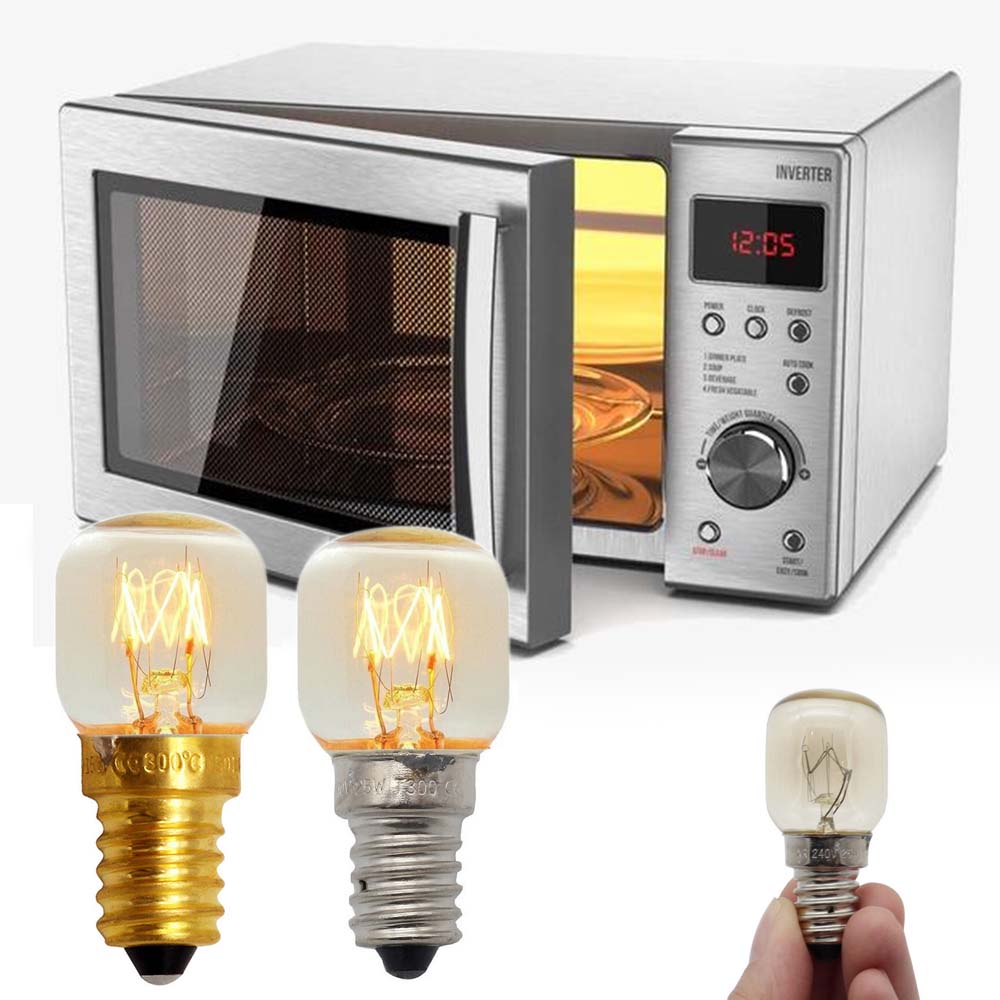 220 V 240 V Hochtemperatur-LED-Lampe, 15 W, 25 W, E14, 300 Grad Celsius, Mikrowelle, Toaster/Dampfglühbirnen, Dunstabzugshaubenlampen
