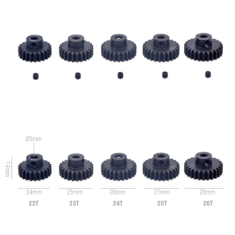 M1 5mm 11T 12T 14T 15T 17t 18t 20T 21t 22T 24T 25T 26T 28T 30T Schwarz stahl metall Ritzel Motor Getriebe Für 1/10 Rc Modell Auto Motor
