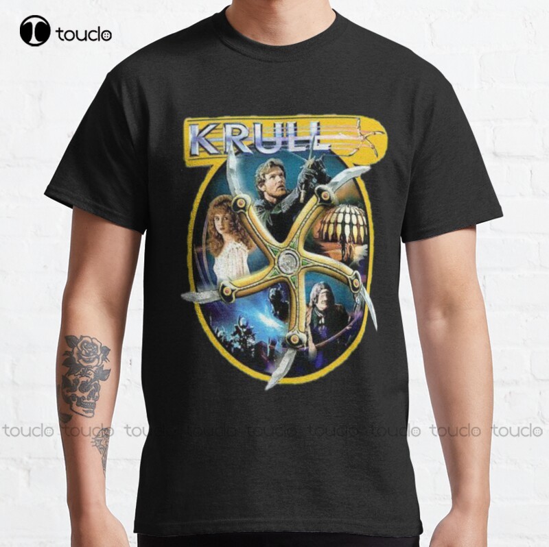 Kaus Klasik Film Krull Baru Kaus Katun Kaus Kancing Hitam Remaja Aldult Kustom Wanita Mode Uniseks Lucu Baru