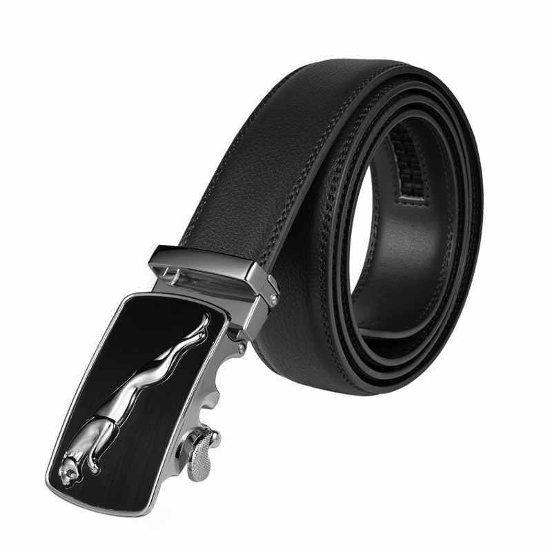 Eo Nghệ Thuật Dây Da Cho Nam Hợp Kim Tự Động Khóa Đen Cao Cấp Thắt Lưng Nam Quà Tặng 3.5Cm Chiều Rộng 140cm