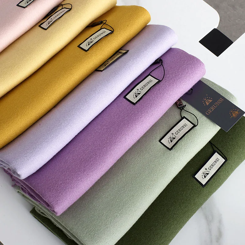 VISROVER 32 Colorway Chắc Chắn Mùa Đông Khăn Choàng Nữ Khoác Thời Trang Nữ Khăn Choàng Cashmere Handfeeling Mùa Đông Bọc Ấm Mùa Thu Hijab Tặng