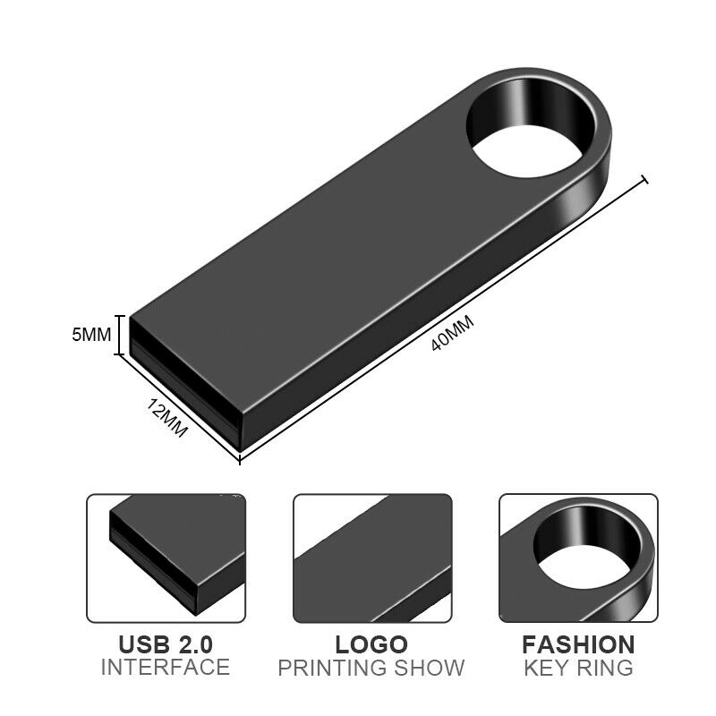 100% Nguyên Bản Kim Loại Ổ Đĩa Flash USB USB2.0 8GB 16GB 32GB 64GB Tốc Độ Cao Kim Loại Mini U đĩa Bút 128GBU Đĩa Thẻ Nhớ