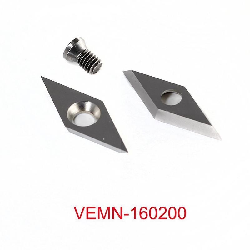 Lber 3個タングステン超硬カッターインサートセット木材旋盤旋削工具 (インクルード11ミリメートル正方形半径、12ミリメートルラウンド、28X10Mm d