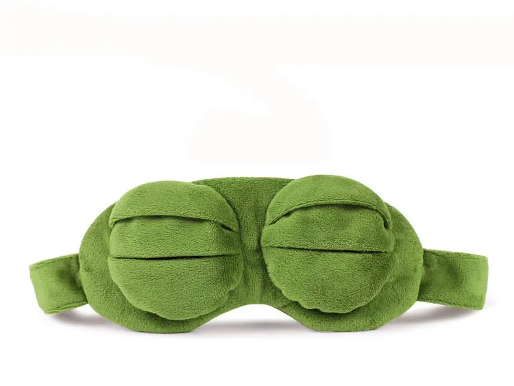 Ngộ Nghĩnh Sáng Tạo Pepe Ếch Buồn Ếch 3D Mặt Nạ Mắt Bao Hoạt Hình Sang Trọng Mặt Nạ Ngủ Du Lịch Ngủ Mặt Nạ Mắt