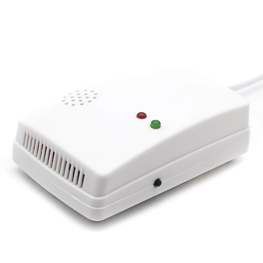 Gas Leak Detector Combustible Propane Butane Methane Natural Gas Safety Alarm Sensor Warning EU Plug