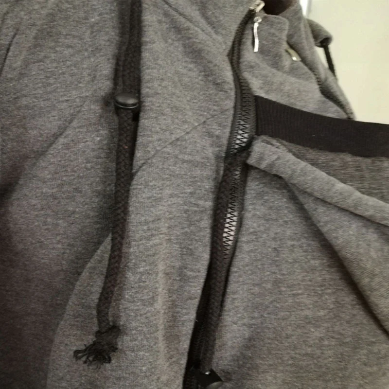 Outono inverno canguru bebê portador com capuz hoodies moletom para o pai babywearing jaqueta multifuncional canguru roupas