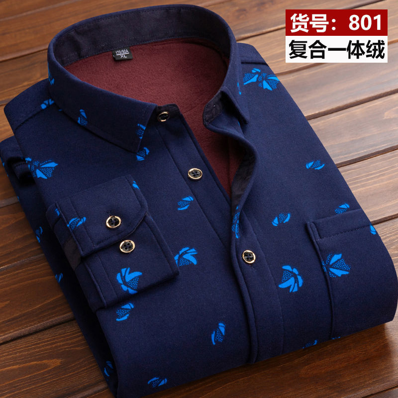 2025, Winter Herrenmode, intelligente, lässige, gestreifte Langarmhemden, Herbst-Männer, verdicktes Hemd, Slim-Fit-Hemd, männlich, volle Größe M-4XL