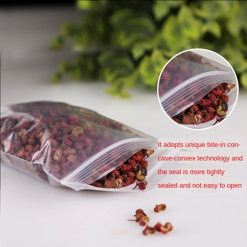 Ziplock กระเป๋า20ผ้าไหมซิปล็อคถุงพลาสติกซีลถุงโปร่งใส PE ถุงสดอาหารกระเป๋า Reusable กระเป๋าซิป