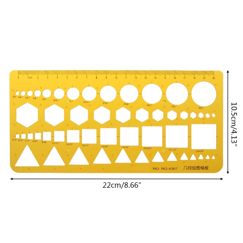 K Resin Circles Squares Triangle Geometric Template Ruler Stencil Measuring Tool  Whosale&DropShip
