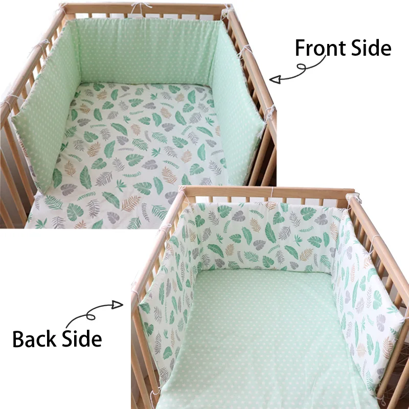 180x30 ซม.เปลเด็กกันชนผ้าฝ้ายหนานุ่ม COT Protector สําหรับทารก Anti-collision เบาะ Childern เตียงรั้วฝาครอบตกแต่งห้อง
