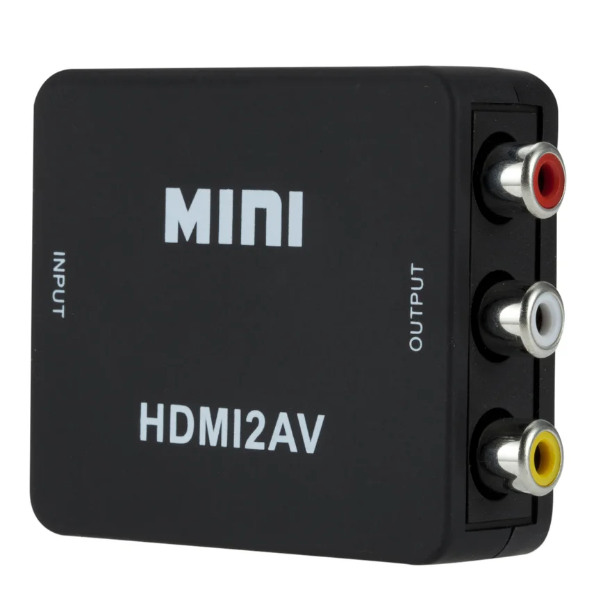 Grwibeou 1080P HDMI-совместимый преобразователь RCA AV/CVSB L/R Video Box HD 1920*1080 HDMI2AV Поддержка NTSC PAL Выход HDMI в AV