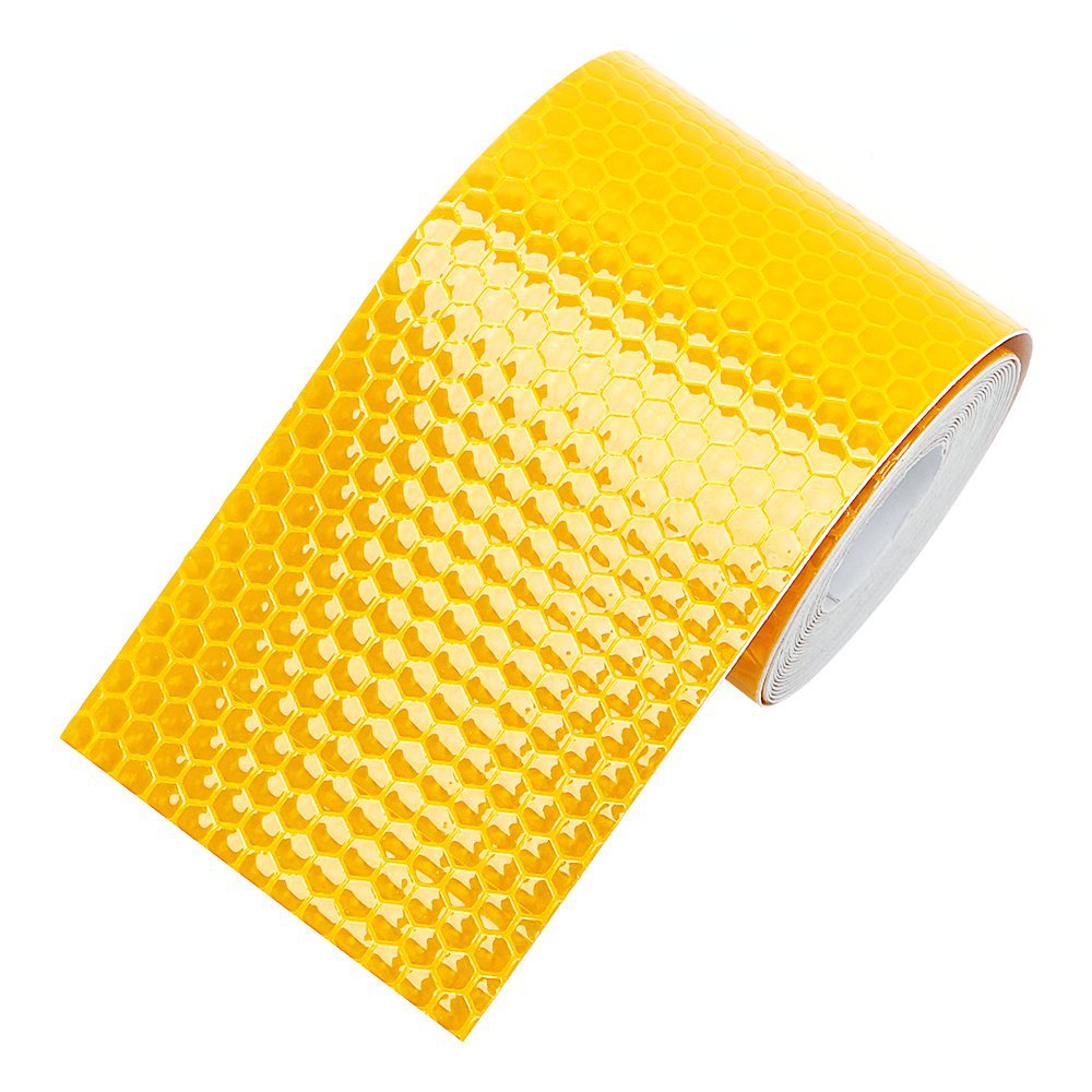 1 rotolo 5 cm x 3 m adesivi con nastro riflettente con marchio di sicurezza per telai di biciclette pellicola autoadesiva per moto pellicola con nastro di avvertimento