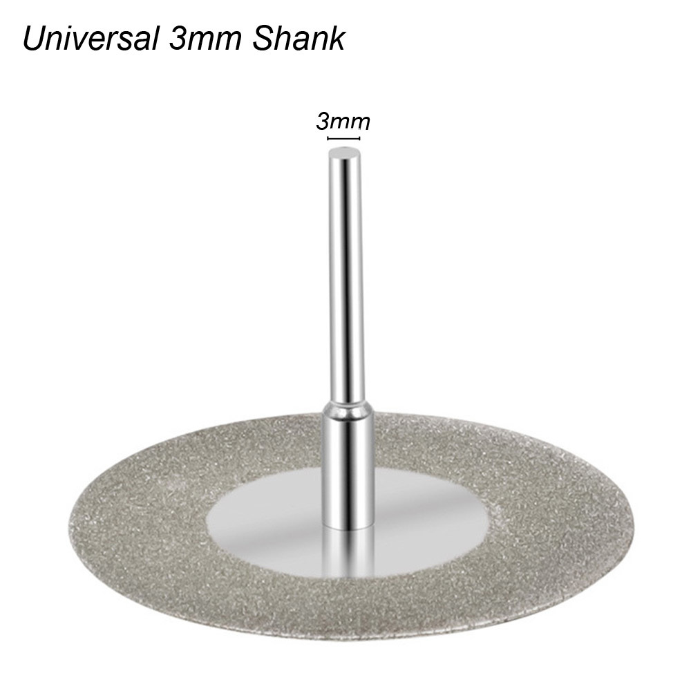 Ruote a disco diamantate Utensile rotante Lama per sega circolare per mini trapano Dremel Mandrino Taglio Legno Pietra Plastica Piastrelle di vetro