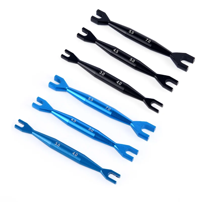 3 ชิ้นประแจ 3-4 มิลลิเมตร 4.5-5 มิลลิเมตร 5.5-7 มิลลิเมตร Double End Universal Spanner ประแจปลายเปิดสําหรับ Rc Crawler รถ HSP Traxxas Axial SCX10