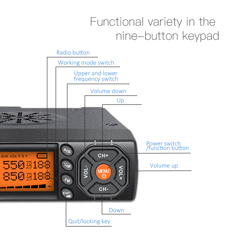 Zastone z218 VHF UHF 미니 라디오 25W 워키 토키 자동차 양방향 라디오 comunicador HF 송수신기