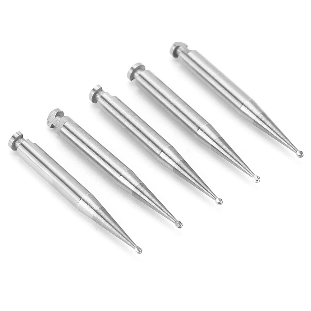 AZDENT 5 ชิ้น/กล่องทันตกรรมทังสเตนคาร์ไบด์ Burs Low Speed รอบ RA Series สําหรับทันตกรรม Lab หรือ Clinic Shank Dia. = 2.35 มม. ความยาว = 22.5 มม.