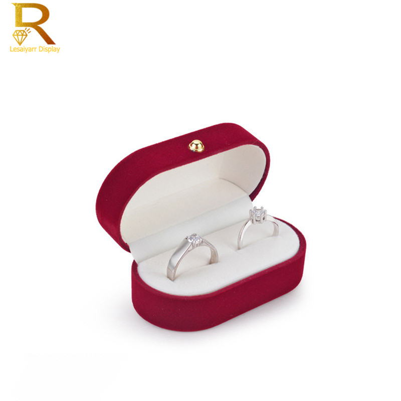 กํามะหยี่ Trinket กล่องกล่องแหวนเครื่องประดับแหวนคู่ BoxJewelry กล่องงานแต่งงานของขวัญกล่อง Joyeros Organizador De Joyas