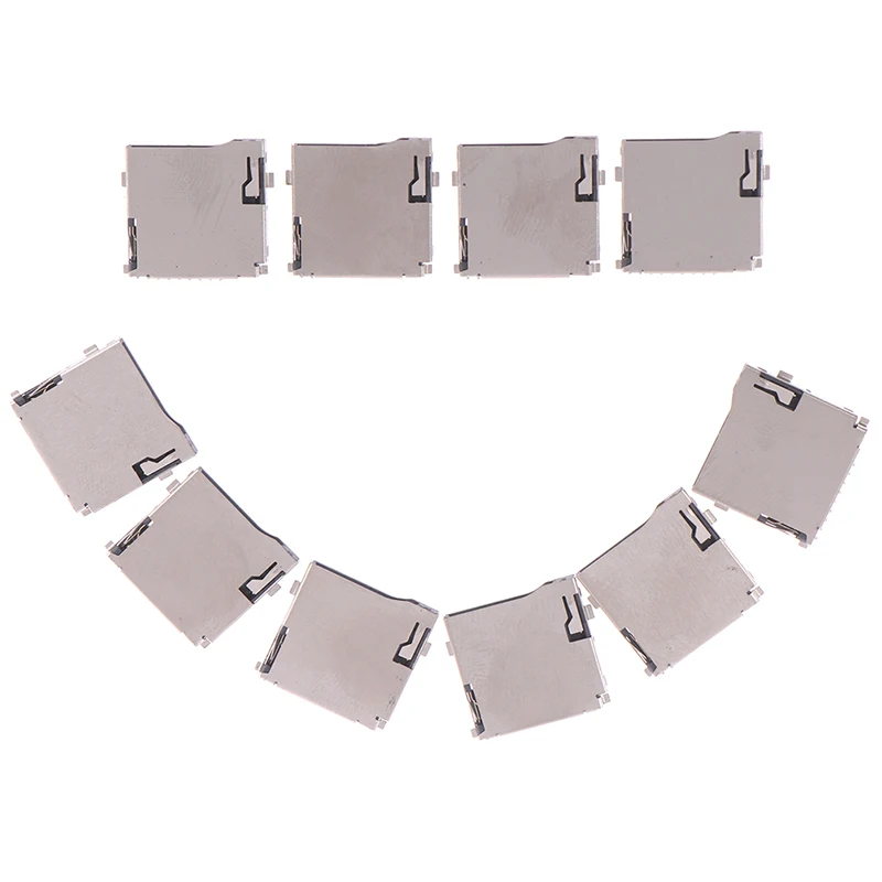 Adaptador de enchufe de tarjeta Micro SD, conector PCB automático, TransFlash, tipo Push-Push, 10 unids/paquete