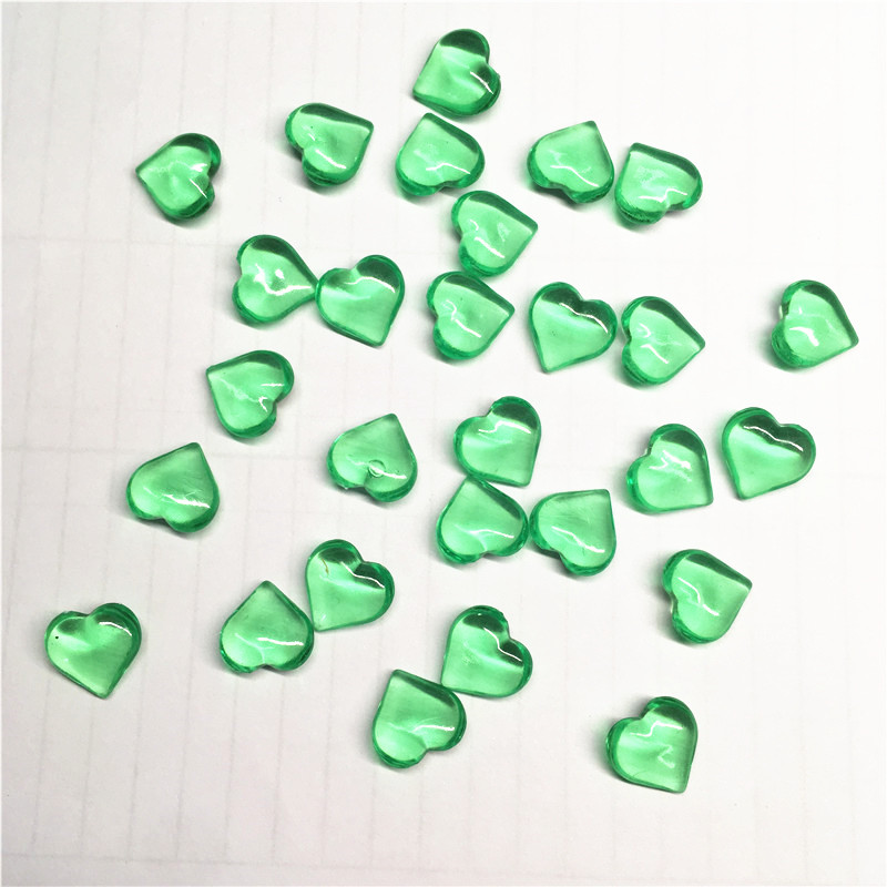 Bộ 100 10*4Mm Hình Trái Tim Acrylic Pha Lê Cầm Đồ Đá Cầm Cờ Game Miếng Cho Đột Quyết Chơi Bảng Phụ Kiện