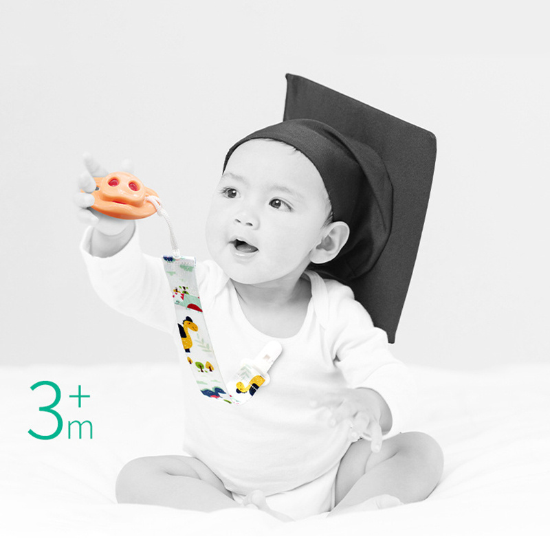 Comfortable Material Pacifier Cute Baby Clips Chain Dummy Clip Holder Nipples Children Cartoon Pacifier Clip Soother Holder Gift