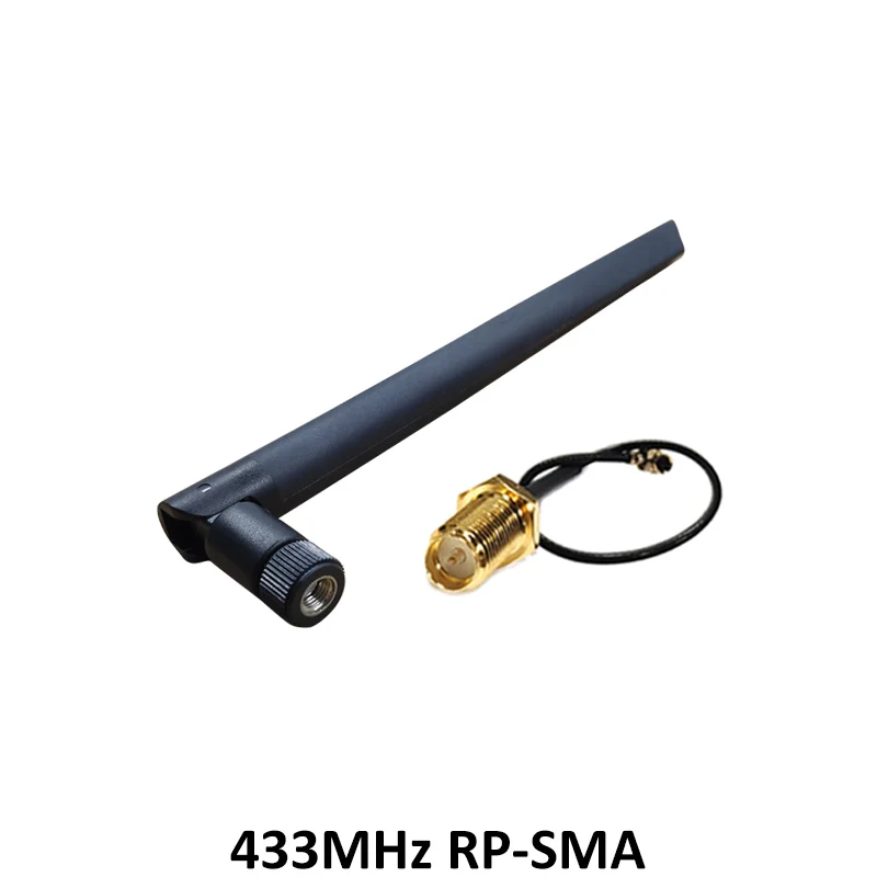LORA MORE 433 MHz Antenne 5 dBi GSM 433 MHz RP-SMA-Anschluss Gummi Lorawan Antenne IOT SMA Stecker Verlängerungskabel Pigtail-Kabel