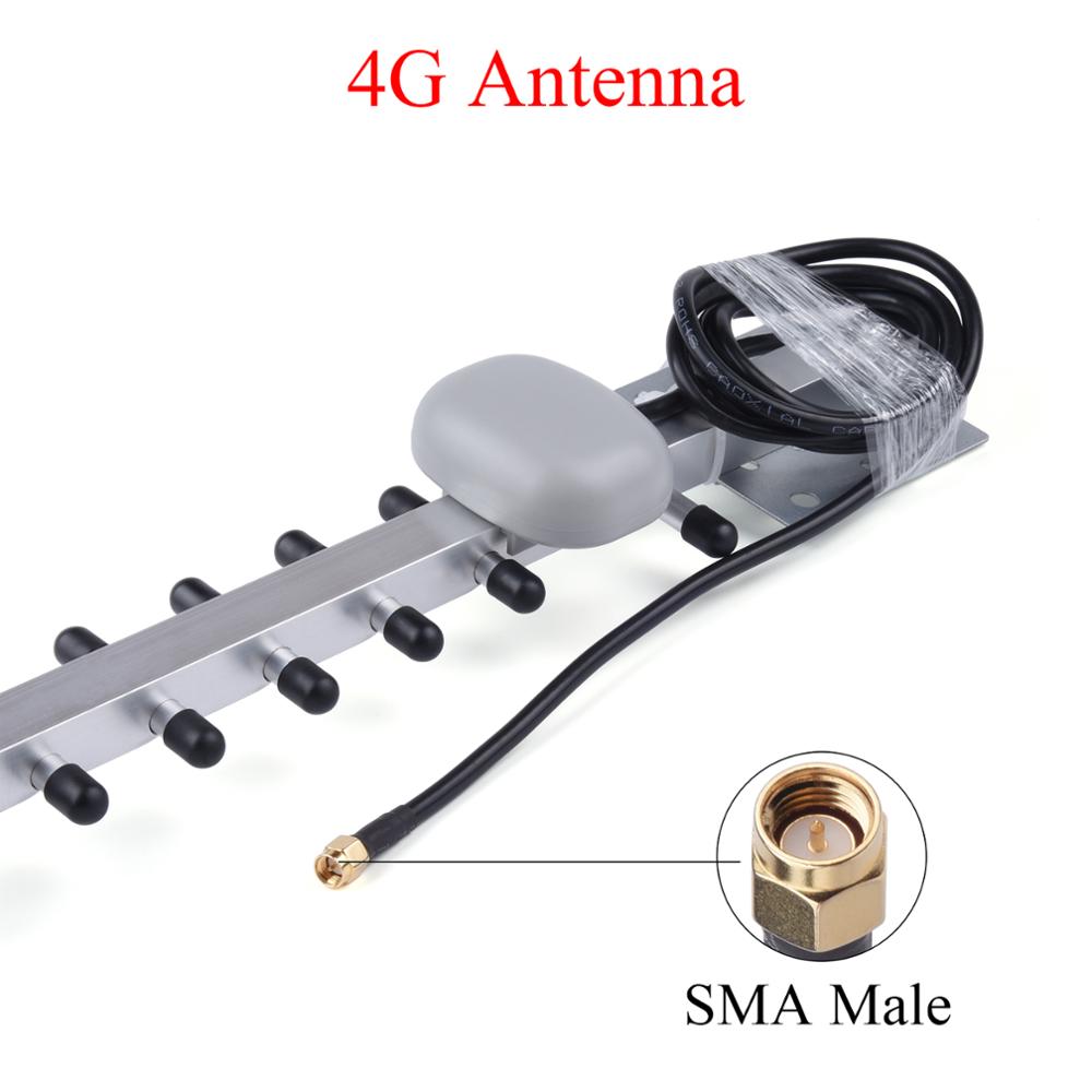 4G/2,4G WiFi Antenne 25dBi RP-SMA/SMA Stecker Outdoor Wireless Yagi Antenne Für Booster Verstärker mit Kabel