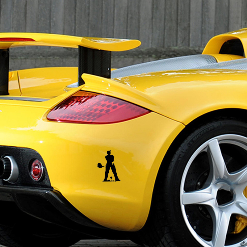 17*13.1Cm untuk Stiker Mobil Golf Lucu Luar Ruangan Olahraga Vinil Decal Lucu Motor SUV Bumper Laptop Mobil Styling