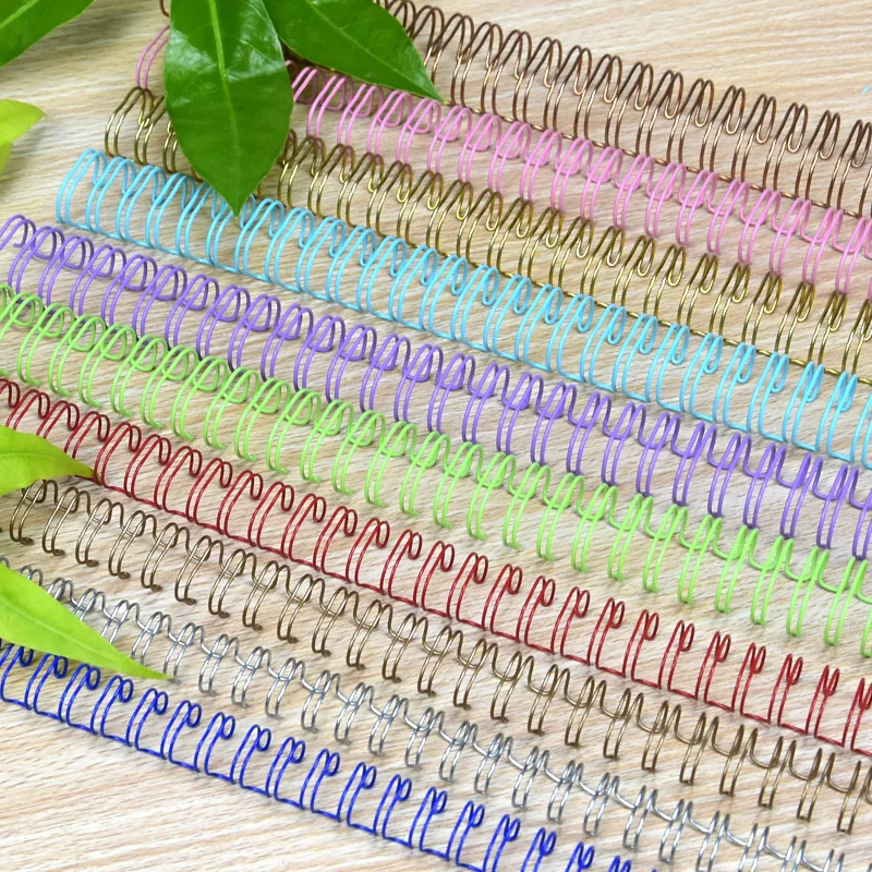 100 Stück 9,5 mm 2:1 Metall YO Doppelspule Kalender Bindung Spule Notebook Federbuch Ringbindung A4 Bindemittel Doppeldrahtbindung