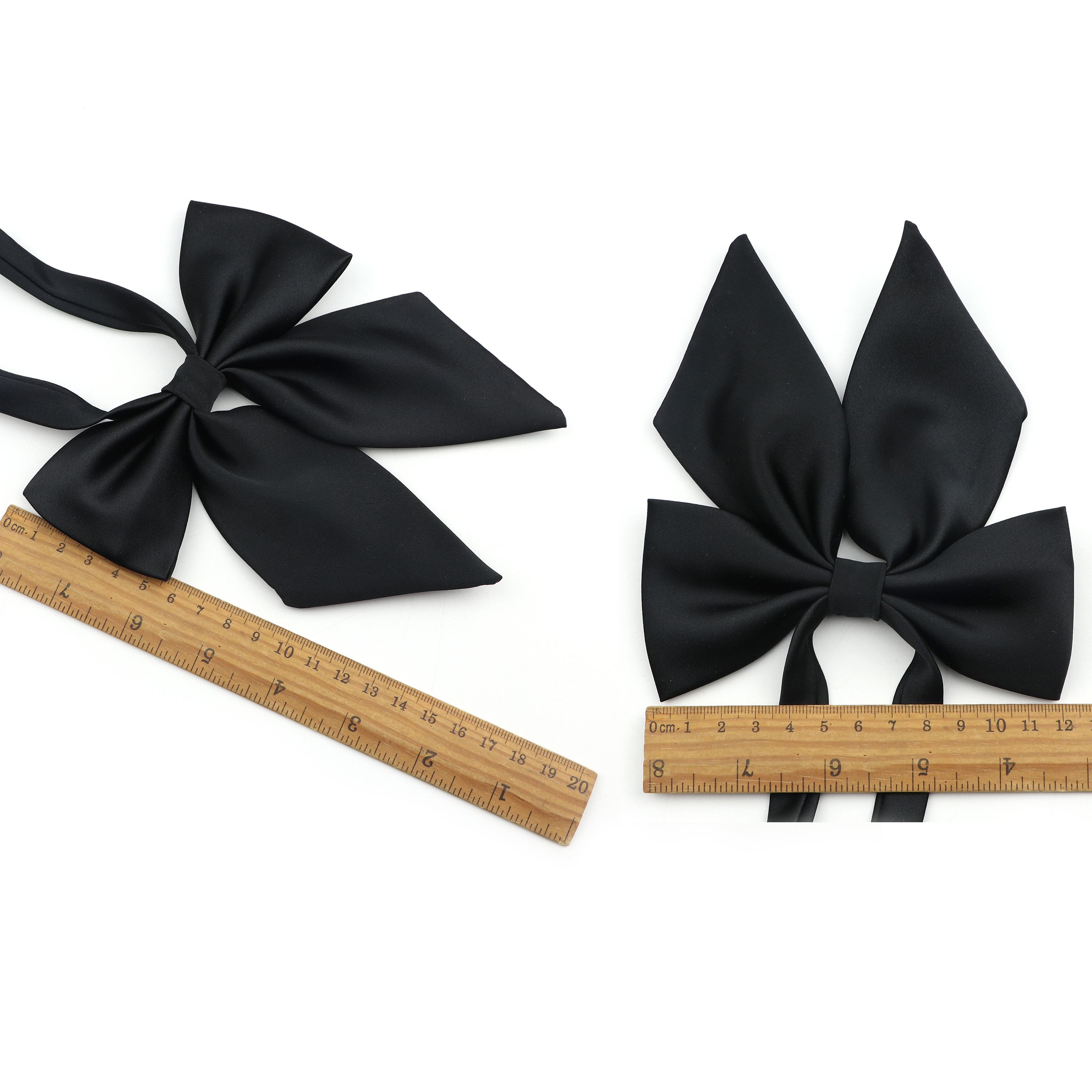 ผู้หญิงที่มีสีสันเสื้อ Bowtie สุภาพสตรีสาวโรงเรียนงานแต่งงาน Bowknot สีชมพูสีฟ้าสีดําคลาสสิกผีเสื้อชุดอุปกรณ์เสริม