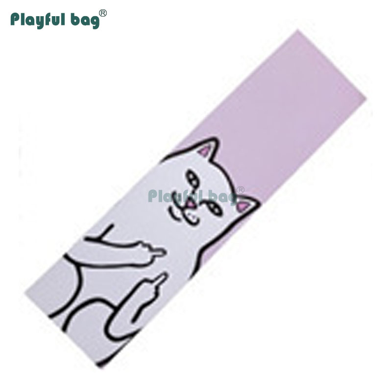 Speelse Tas 83*23Cm Mode Skateboard Diy Schuurpapier Dubbele Rocker Board OS780 Schuurpapier Anti-Slip Skateboard Accessoires AMB48