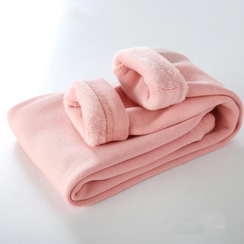 Quần Trẻ Em Bé Trai Thu Đông Thicked Ấm Áp Trẻ Em Quần Đi Học Bé Gái Quần Legging Quần Áo